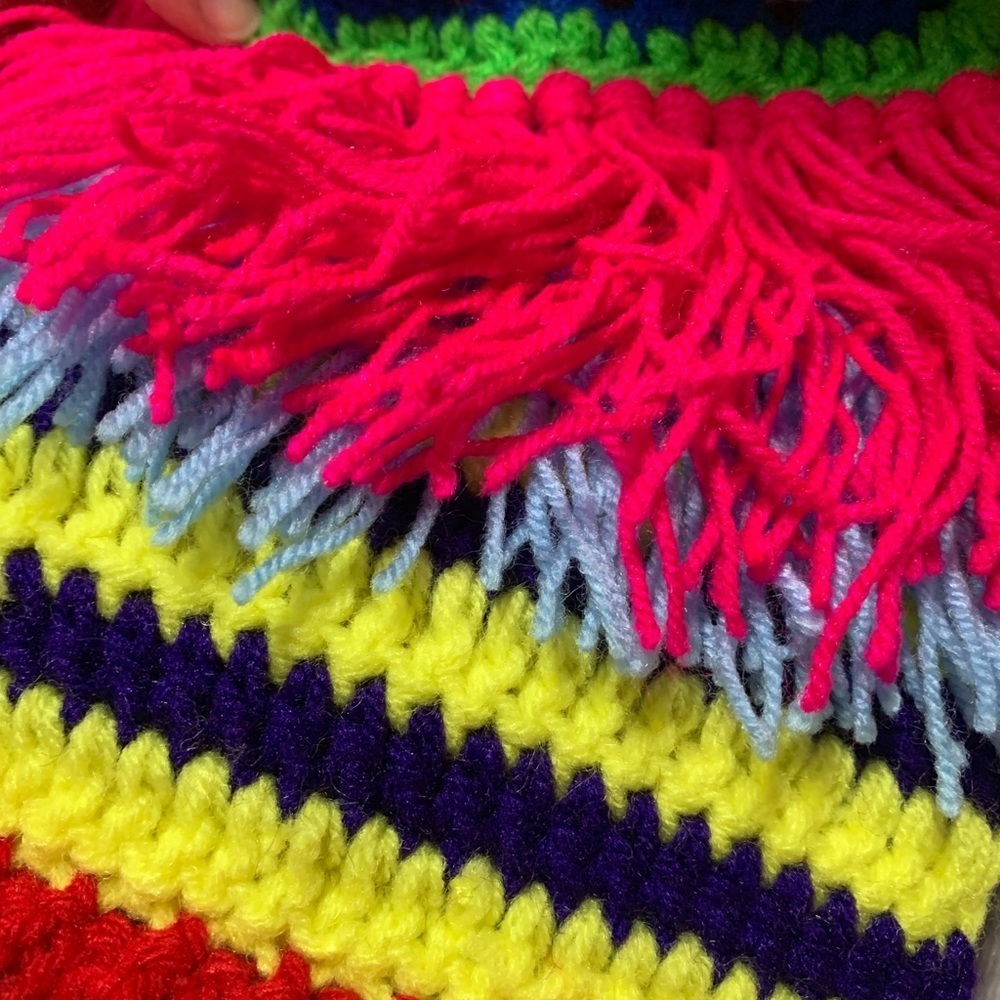 STAHL knit granny scarf new without tags - Picture 5 of 7